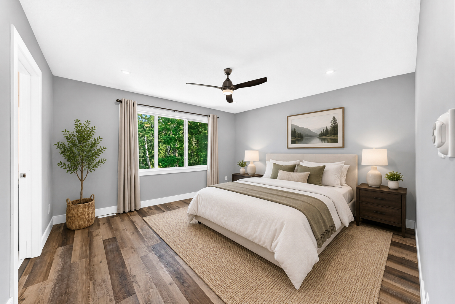 Bedroom — virtually staged